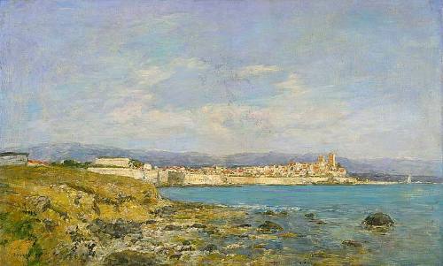 View of Antibes at Sunset