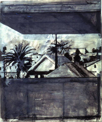 View from West Studio Window, Ocean Park, California