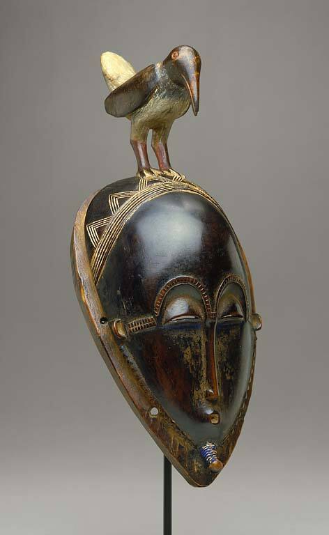 Mask with Bird Ornament