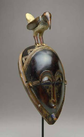 Mask with Bird Ornament