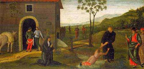 Saint Nicholas of Tolentino Rescuing a Boy from Drowning