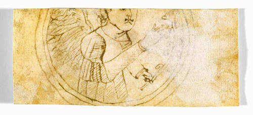 Annunciatory Angel in a Medallion (verso)